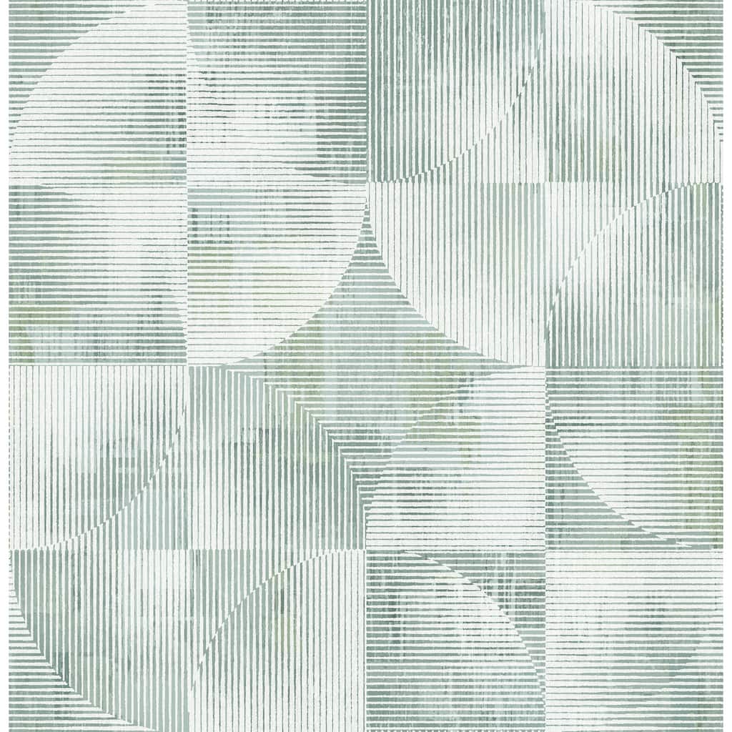 A-Street Prints Woodbine Sage Abstract Geometric Wallpaper