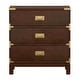 preview thumbnail 2 of 9, Kedric 3-drawer Goldtone Accent Nightstand by iNSPIRE Q Bold