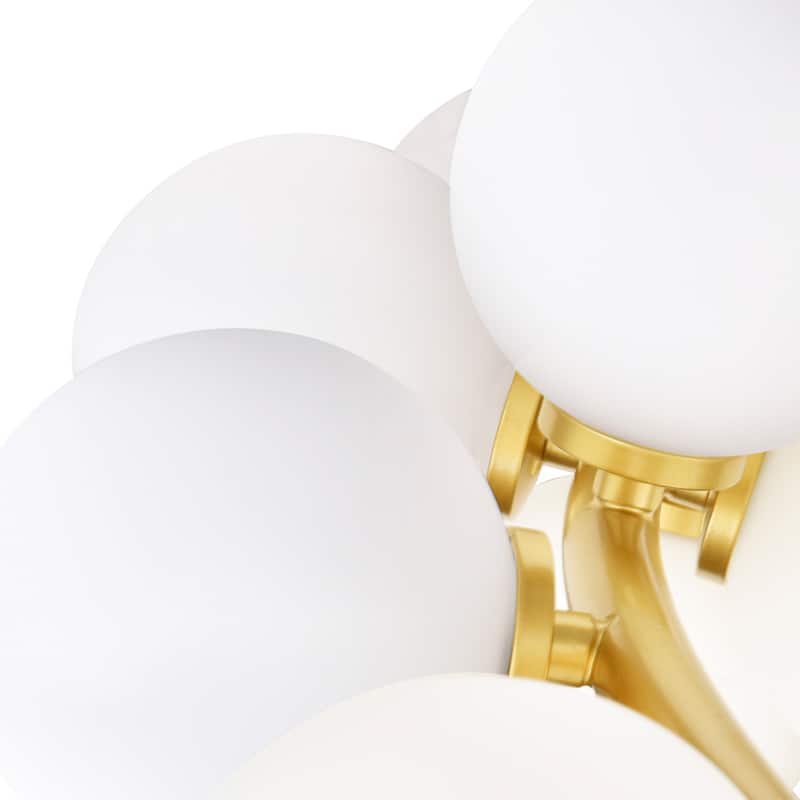 Arya 45 Light Chandelier With Satin Gold Finish - Satin Gold