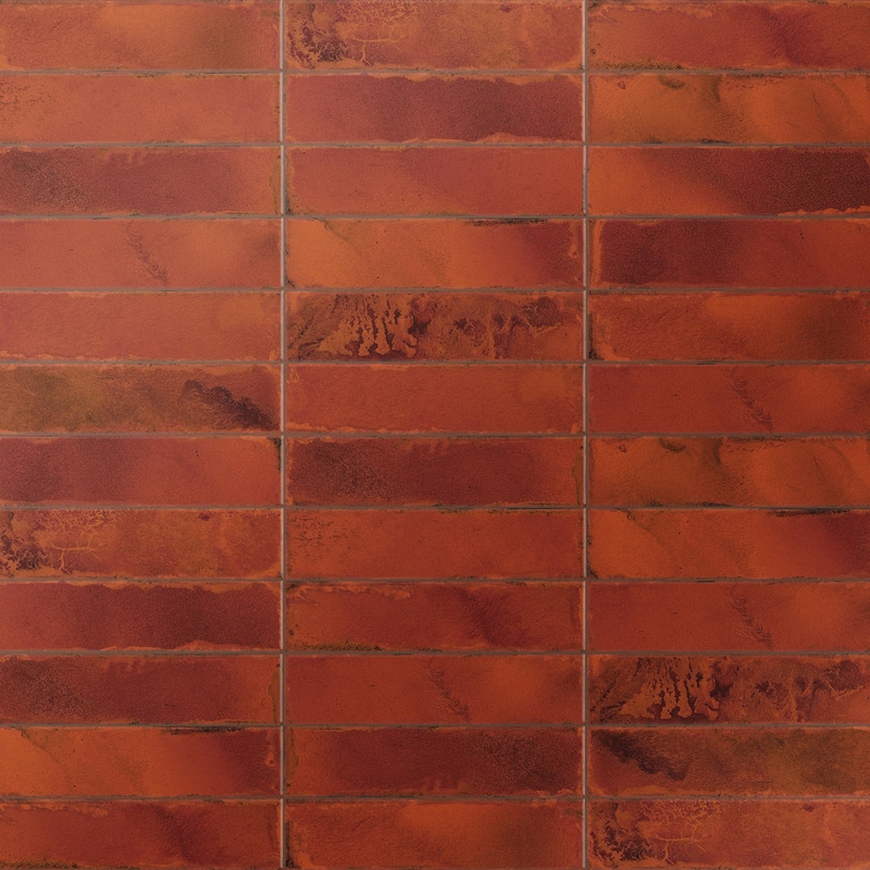 Merola Tile Luca Lava 3-1/8" x 12-3/8" Ceramic Wall Tile