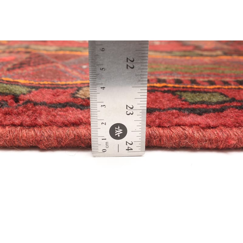 ECARPETGALLERY Hand-knotted Andelz Red Wool Rug - 4'2 x 6'6