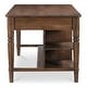 preview thumbnail 3 of 11, NADAAL STUDIOS Cove, Wooden Kitchen Island with Storage - 72"W x40.5"D x36.5"H