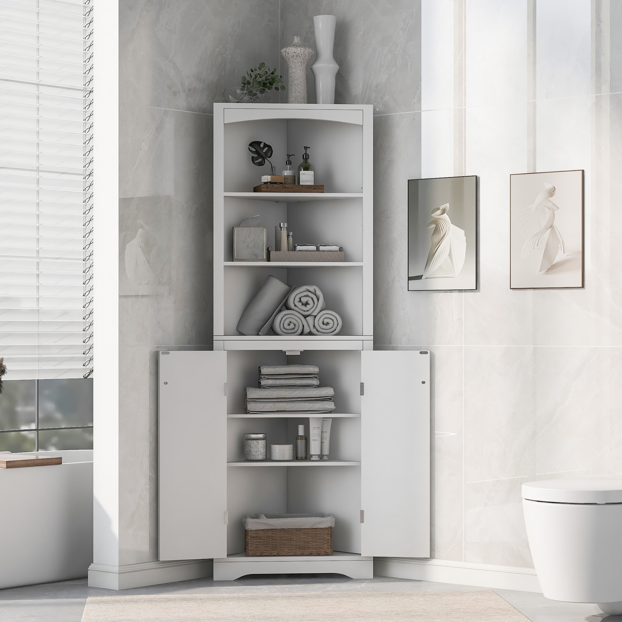 https://ak1.ostkcdn.com/images/products/is/images/direct/e755eb38949f9e499ecb4d9bcdd646835065f3a6/Bathroom-Storage-Corner-Cabinet-with-Adjustable-Shelves.jpg