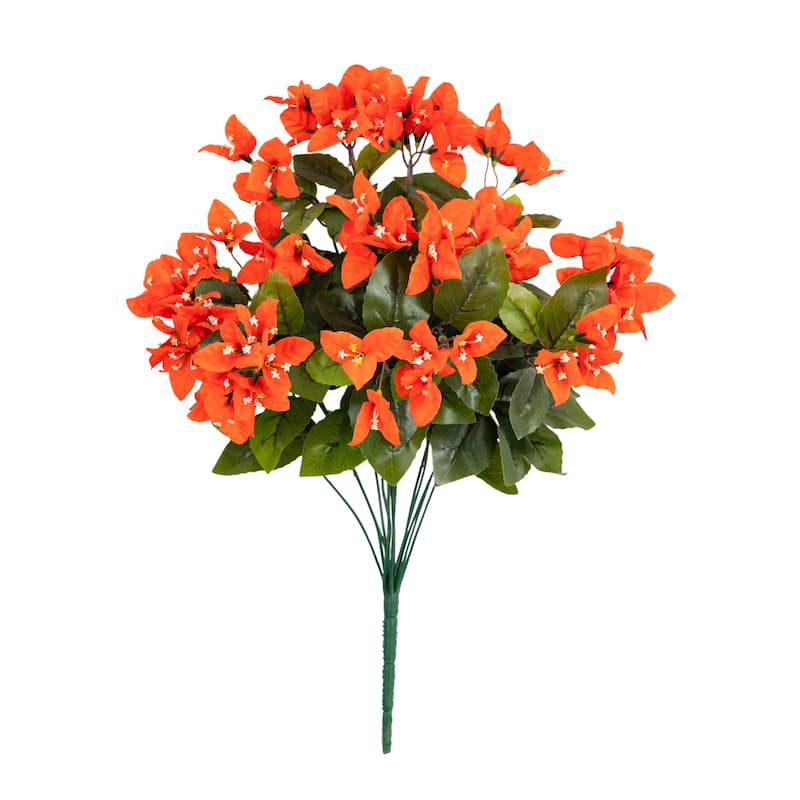 19-in UV Resistant Artificial Bougainvillea Bush - Set of 4
