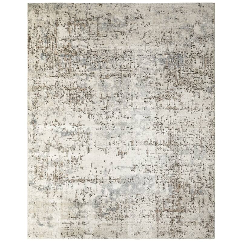 Nourison Concerto Indoor only Abstract Area Rug - Ivory/Beige - 7' 10" x 9' 10"