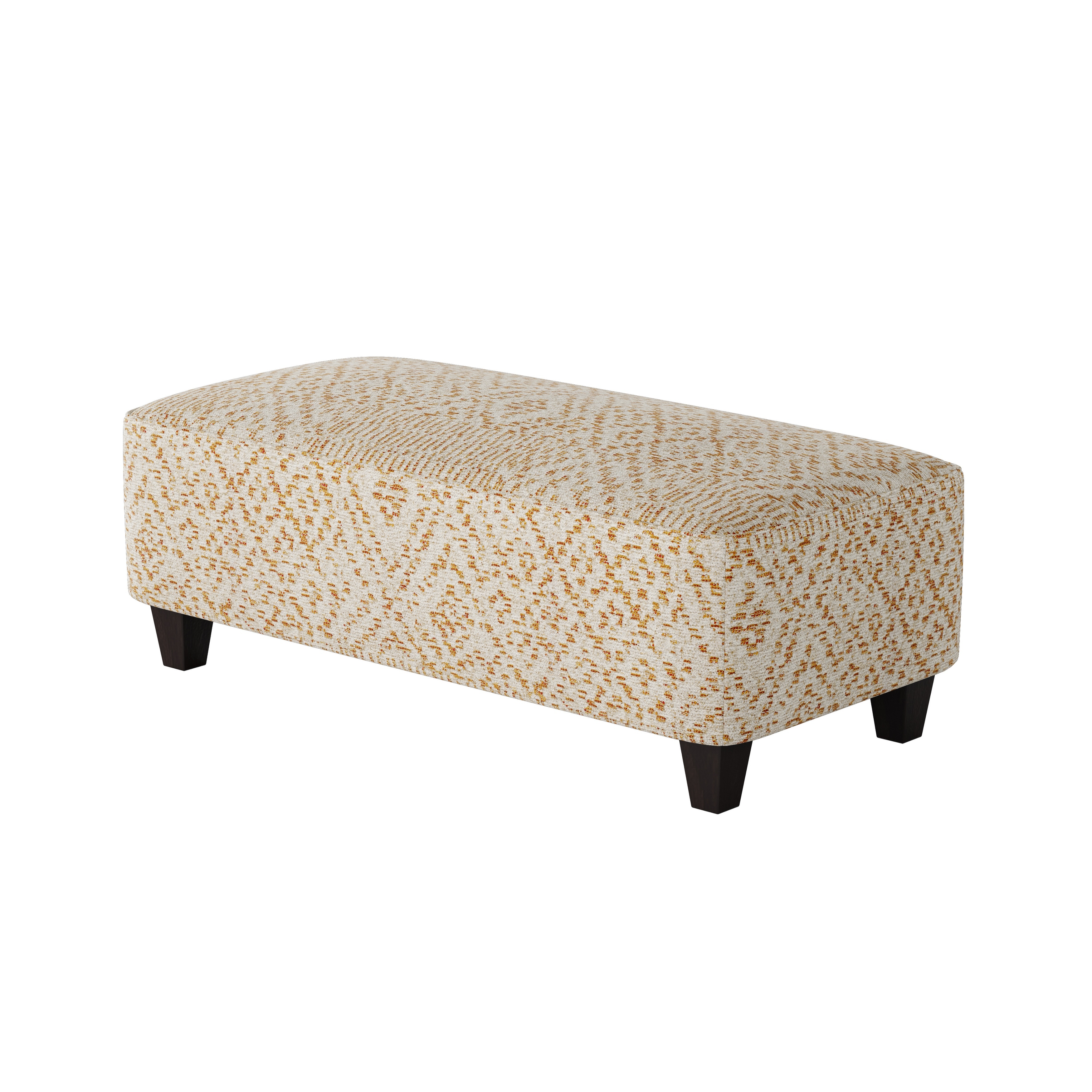 Southern Home Furnishings Roughwin Squash 49 inch Wide Cocktail Ottoman