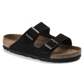 Birkenstock Arizona Soft Footbed Black Suede Unisex Sandals