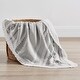 preview thumbnail 3 of 4, Grey Boho Tribal Bohemian Boy Girl Unisex Baby Receiving Security Swaddle Blanket Jacquard Aztec Gender Neutral Modern Geometric