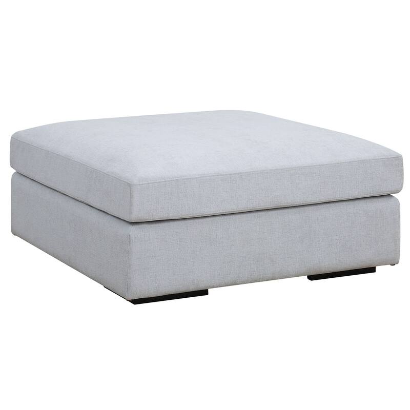 Refuge Solid Upholstered Foot Stool Ottoman - 40" - Sky Blue