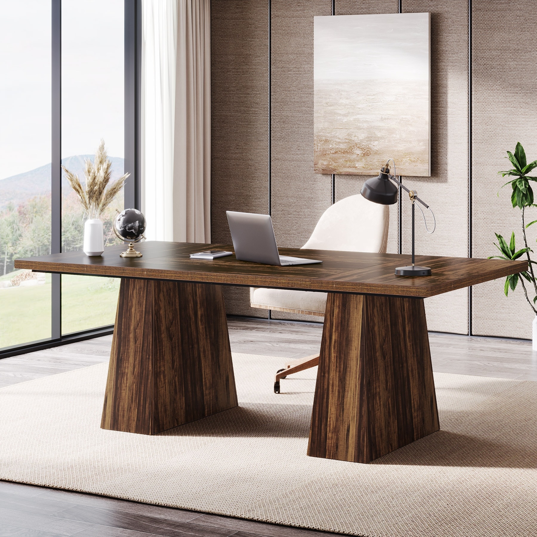63 Inches Office Desk, Executive Desk for Home Office