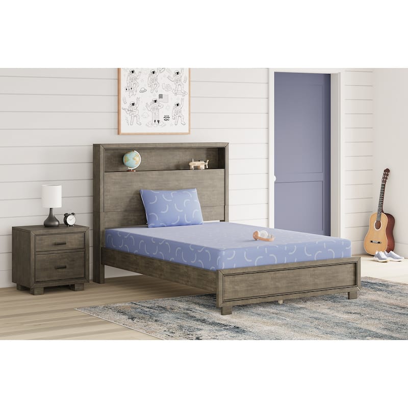 Signature Design by Ashley iKidz Ocean Blue Mattress and Pillow - Blue - Twin - Foundation Not Included - Firm