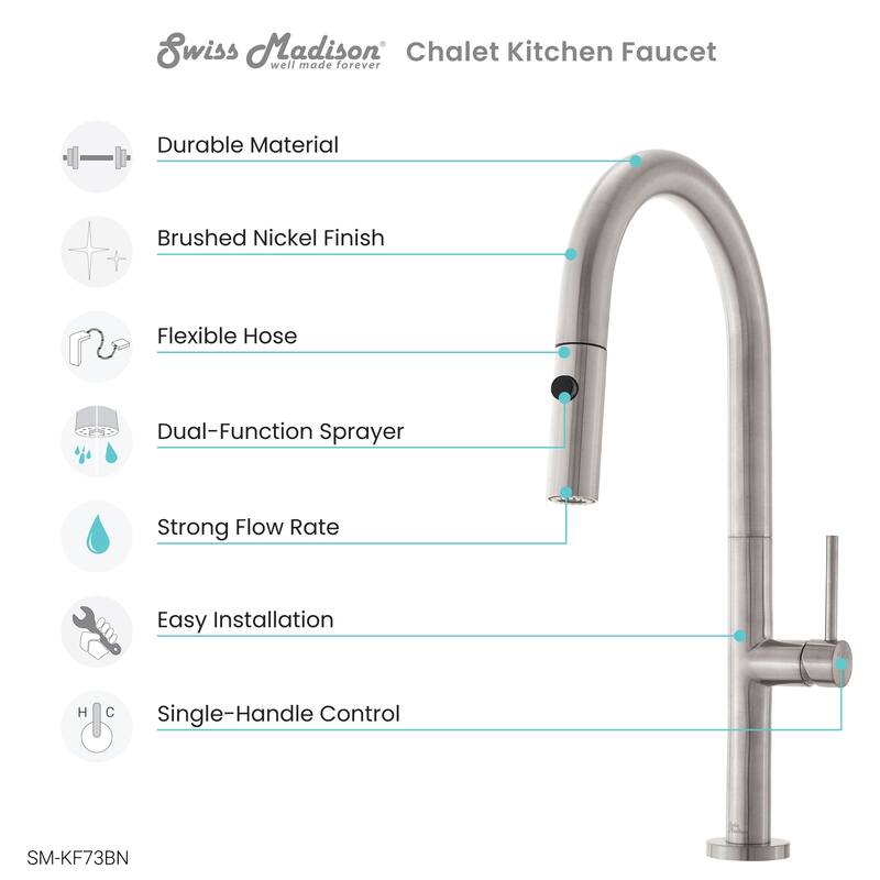 Chalet Single Handle, Pull-Down Kitchen Faucet