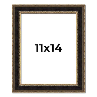 11x14 Frame Gold Antique Vintage Sold Wood Picture Frame | 1.75 Inch