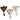 Midwest Brown Yellow White Honey BeeSingle WallHooks Set of 3 Cast Iron - Multi