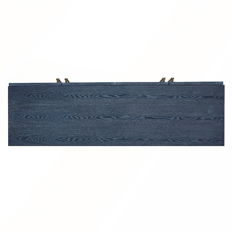 4 Doors Vintage Fluted Sideboard Cabinet with Adjustable Shelves