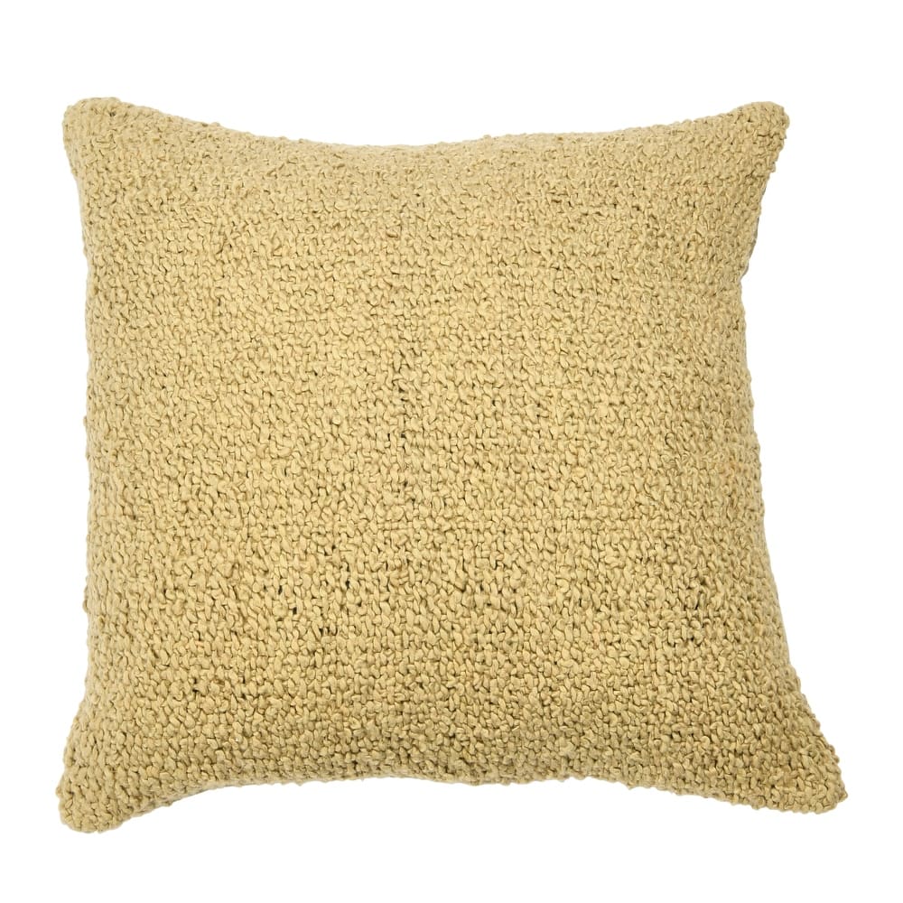 20" Square Boucle Cotton Pillow Cover