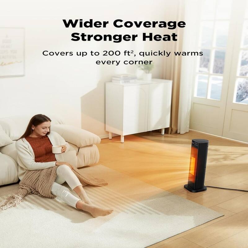 Oscillating Ceramic Tower Indoor Space Heater Bed Bath & Beyond