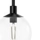 preview thumbnail 4 of 13, Hunter Xidane 1 Light Clear Glass Pendant or Semi-Flush Light - Kitchen Island, Dining Room, Entry - Glam, Contemporary