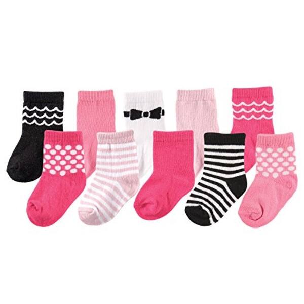 slide 1 of 1, Luvable Friends Baby Girl Socks Giftset, Girl, 0-9 Months