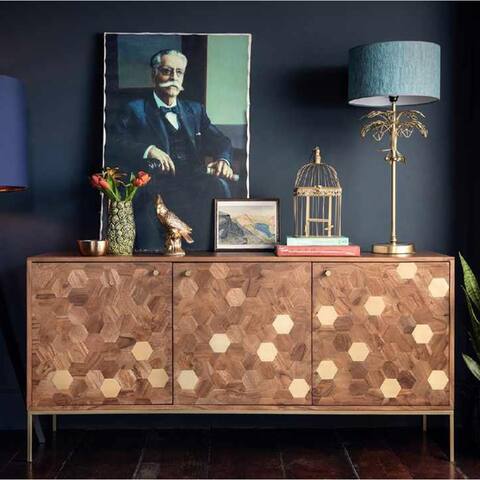 61" Wide Sideboard, Brown