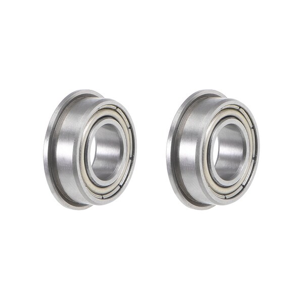 MF126ZZ Flange Ball Bearing 6x12x4mmm Shielded Chrome Bearings 2pcs