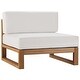 preview thumbnail 8 of 9, Upland Outdoor Patio Teak Wood 4-Piece Furniture Set