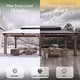 preview thumbnail 62 of 62, Aoxun Outdoor Cedar Wood Gazebo with Double Hardtop Roof