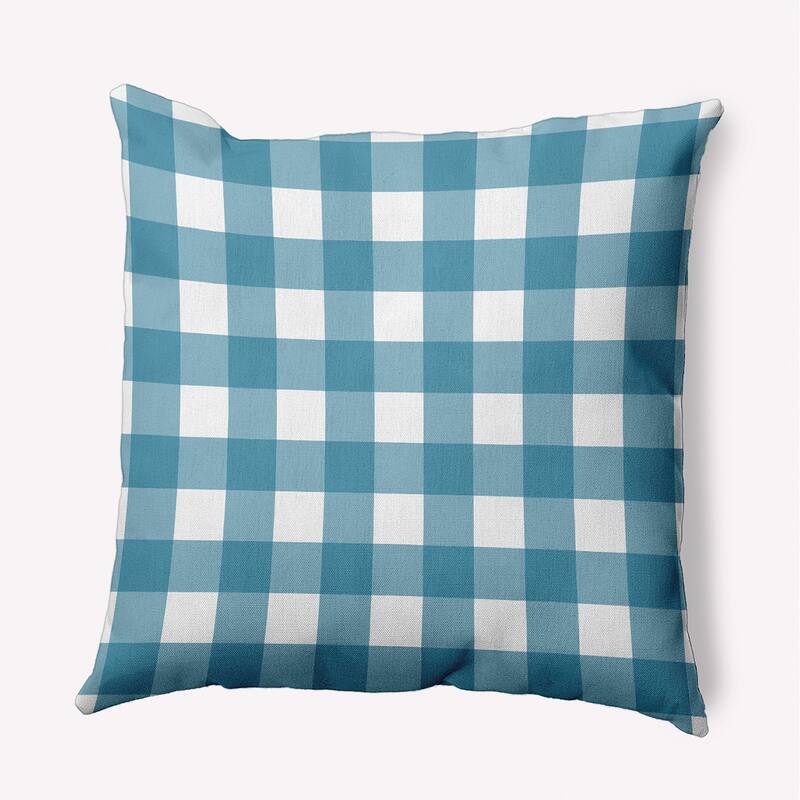 Gingham Plaid Accent Pillow - Unreal Teal - 26" x 26"