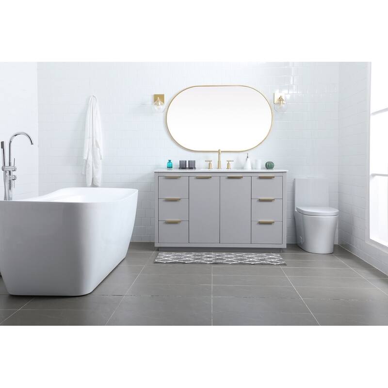 Elegant Lighting VF19454 Blake 54" Free Standing Single Basin Vanity