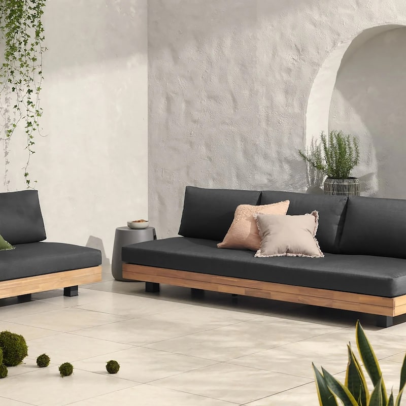 Poly & Bark Celenza 91" 3-Seat Outdoor/Patio Sofa Bench