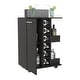 preview thumbnail 16 of 45, Bar Cart with 2 Open Shelves, 4 Casters, 6 Wine Cubbies, 2 Inner Shelves, and Cabinet - 23" W x14"D x 32"H