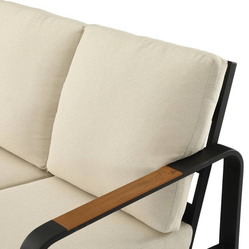 Outdoor Patio Conversation Chair, Loveseat, Sofa with Removable Cushions
