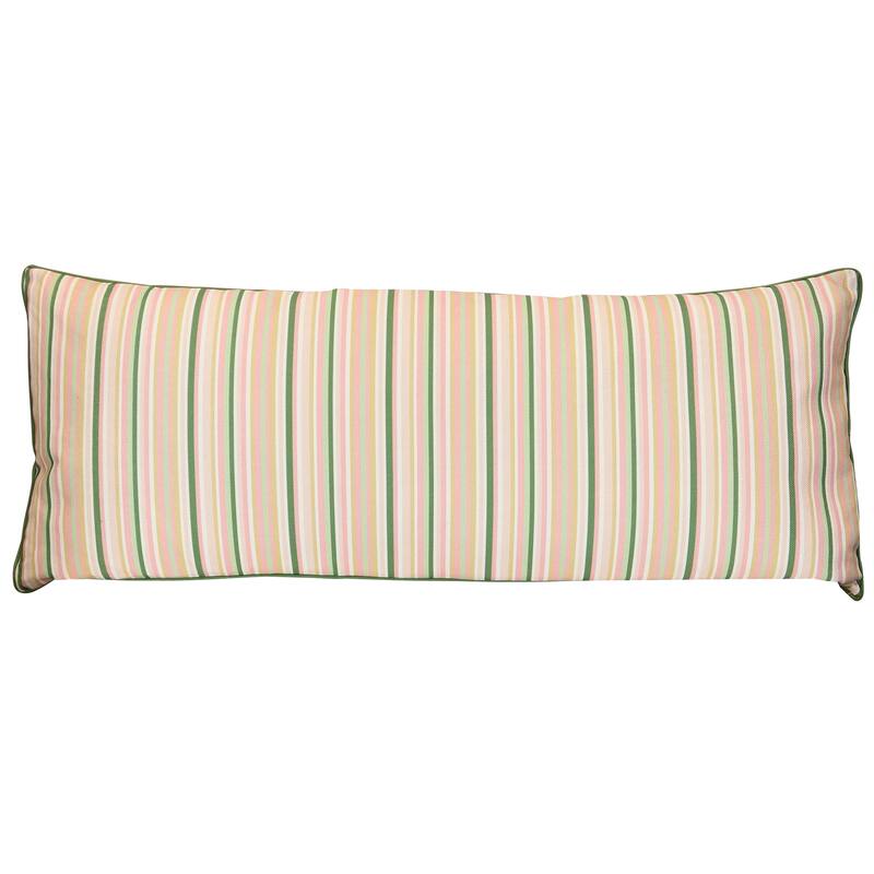 StyleCraft Tamara Day for StyleCraft Soft Stripe Pillow - 36" x 14" - Multicolor, Soft Sage