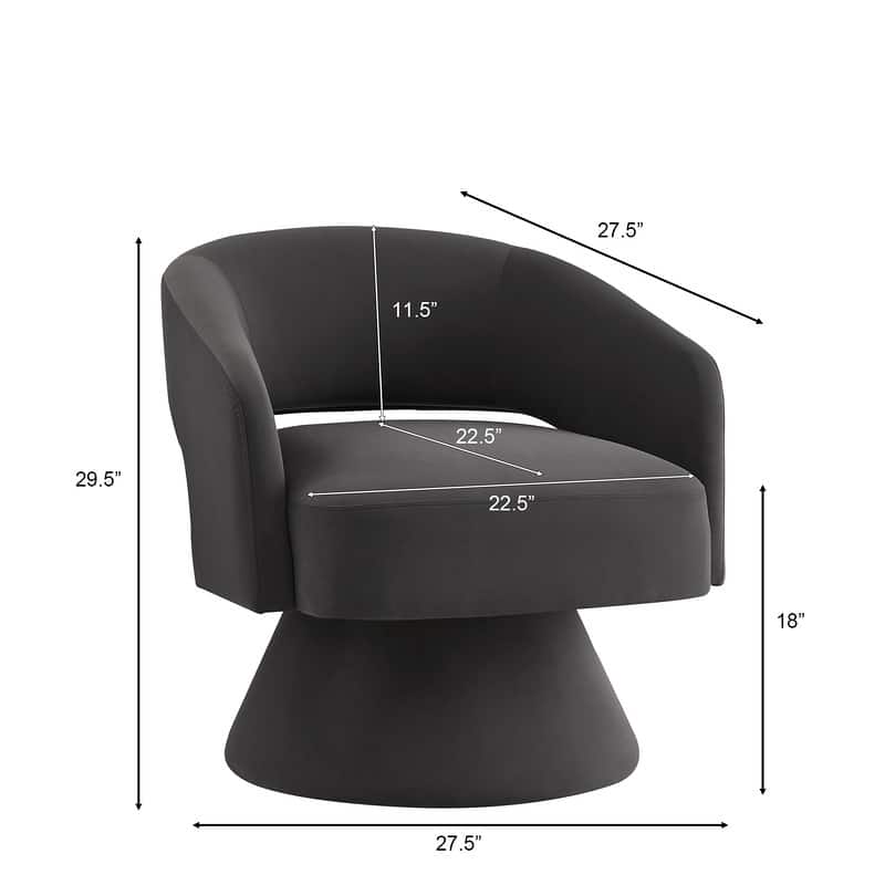 Modern Swivel Barrel Chair