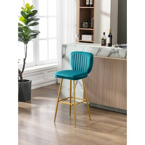 Modern Bar Stools with Back, Counter Height Dining Chairs