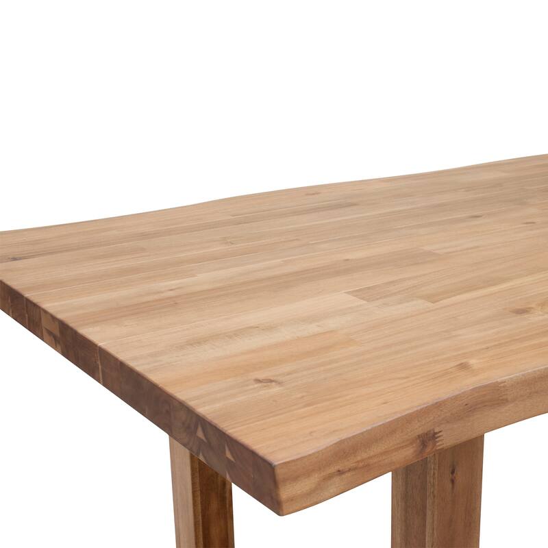 NPD Furniture Windsor 79 Inch Live-Edge Dining Table