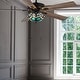 preview thumbnail 5 of 13, River of Goods Astrid Multicolored Oil-Rubbed Bronze and Stained Glass Tiffany-Style 3-Light 52-Inch Ceiling Fan