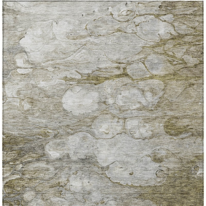 HomeRoots Abstract Transitional Rectangle Outdoor Rug