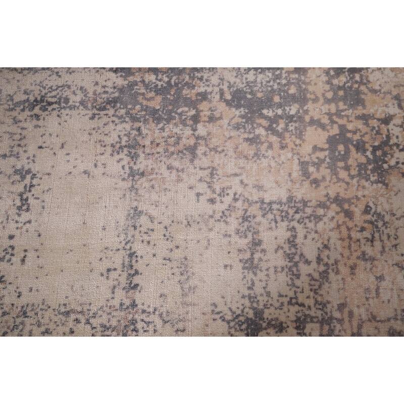 Abstract Modern Area Rug Hand-Knotted Wool Carpet - 5'0"x 7'11"