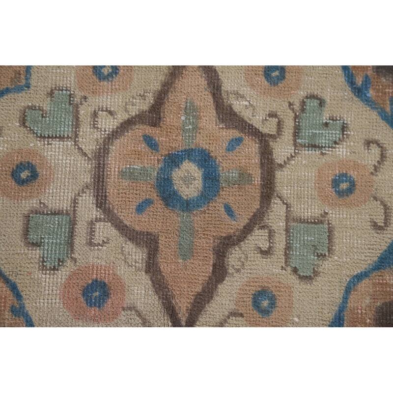 Hand Knotted Oriental 100% Wool Carpet Traditional Floral Greys & Charcoal Tabriz Area Rug - 12' 6'' X 9' 4''