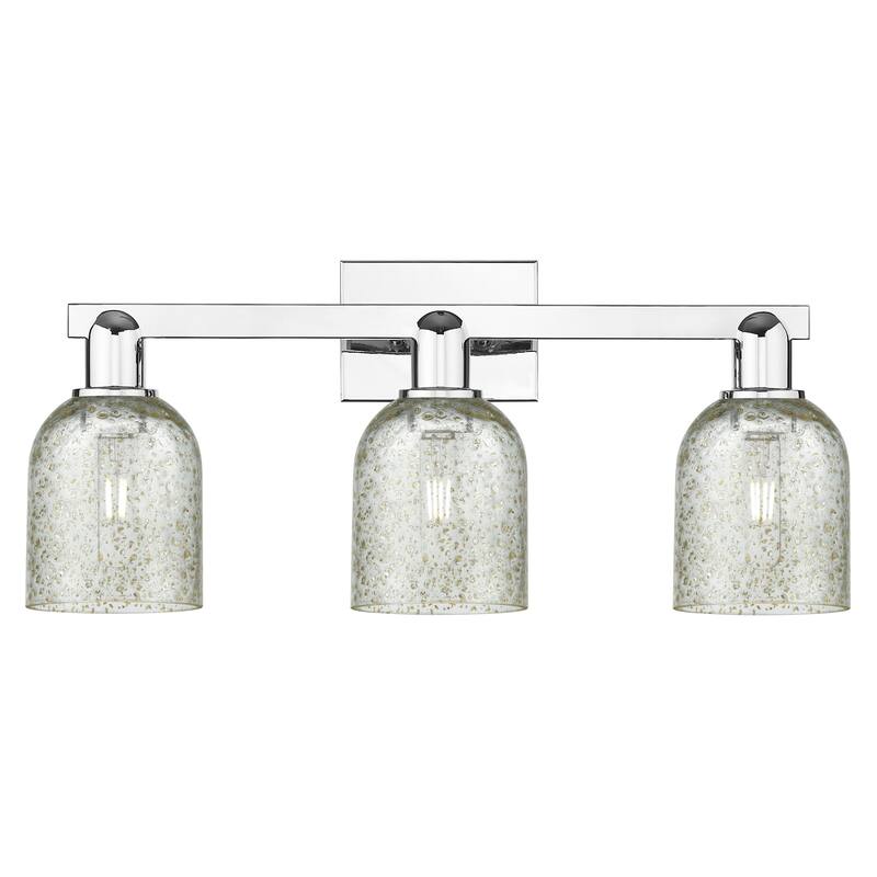 Innovations Lighting 716-3W-11-24 Caledonia Vanity Caledonia 3 Light - Polished Chrome / Mica