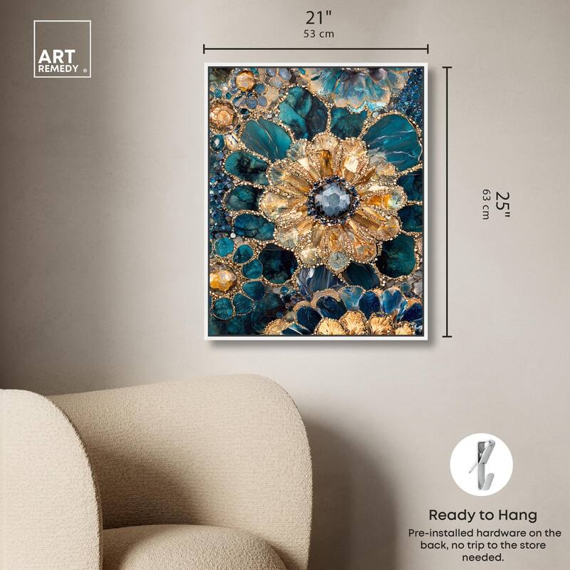Opulent Geode IV Canvas by Art Remedy