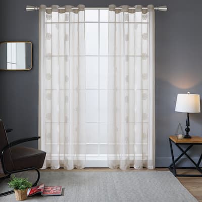 Lyndale Harper Embroidered Sheer Curtain