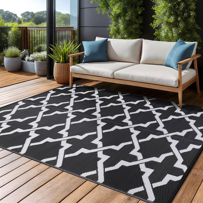 Beverly Rug Reversible Trellis Pattern Indoor/ Outdoor Area Rug