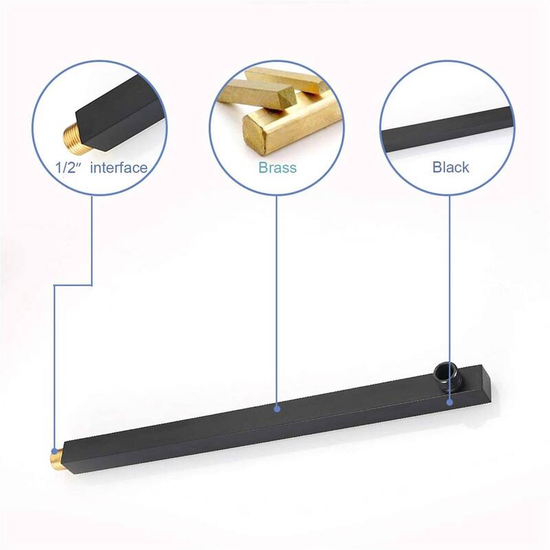 Wall Mount Tub Shower System With Handheld Black Shower Faucet Set With 10 Inch Shower Head Kit Trim With Pressure Balance Valve