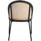 preview thumbnail 53 of 54, Urbane Modern Stylish Dining Chair with Vinyl Fabric Seat and Wicker Back for Dining Room & Kitchen, Set of 4