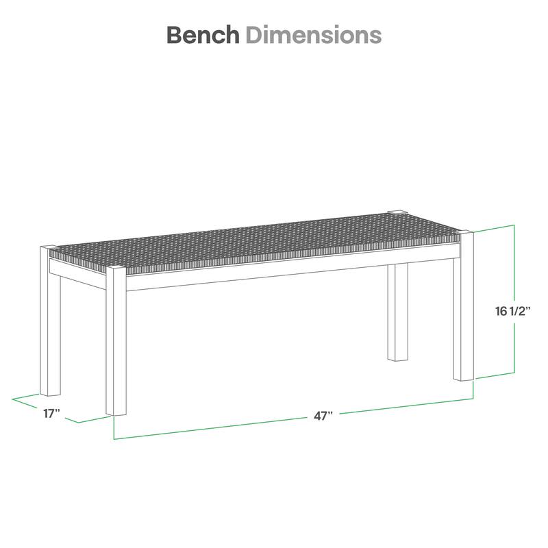 Cambridge Casual Lowell 4-Piece Indonesian Teak Patio Dining Set