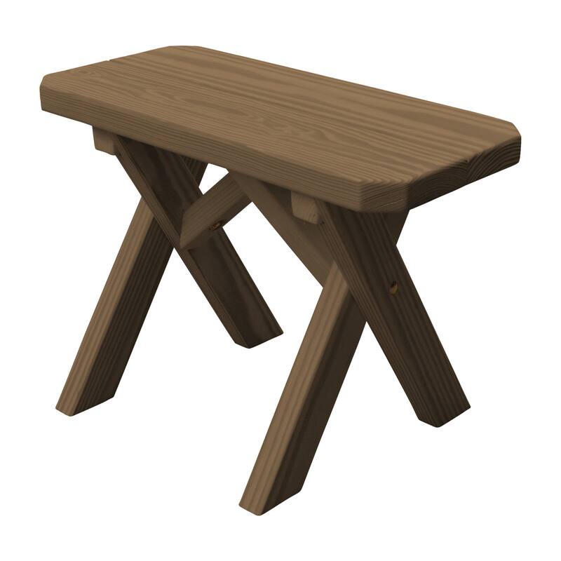 Pine 2' Crossleg Bench
