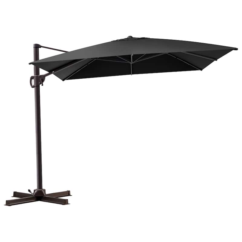 Outdoor Patio Umbrella 9 FT x 11 FT Cantilever-Offset Umbrella with No Base
