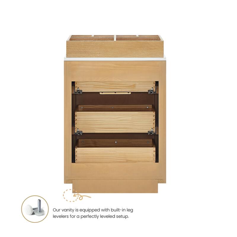 Santarem Solid Wood Partitioned Storage Cabinet